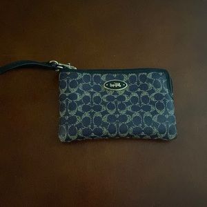 Purple Coach Wristlet